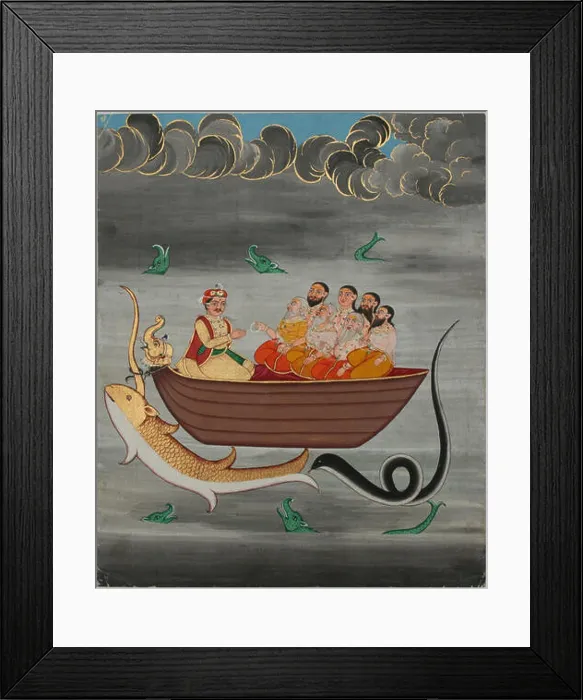 Framed Print : 992 Manu and Saptarishi Framed Print : 992 Manu and Saptarishi