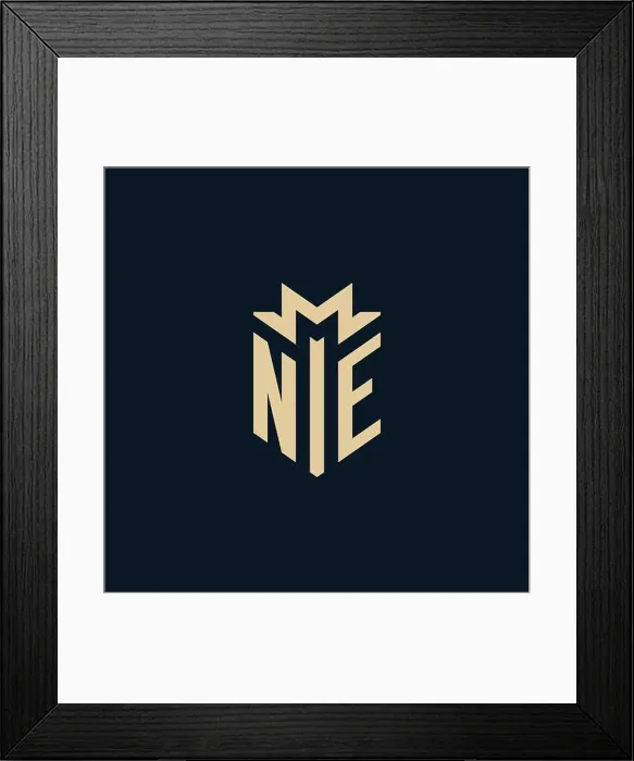 Framed Print : NE initial for law firm logo, lawyer logo, attorney logo design inspiration Framed Print : NE initial for law firm logo, lawyer logo, attorney logo design inspiration