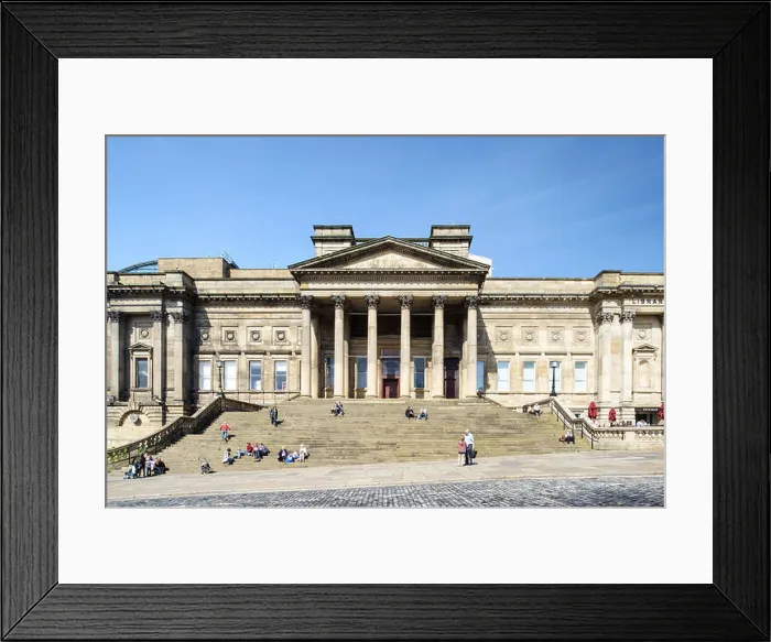 Framed Print : An exterior view of a traditional building that is the Liverpool Central Library Framed Print : An exterior view of a traditional building that is the Liverpool Central Library