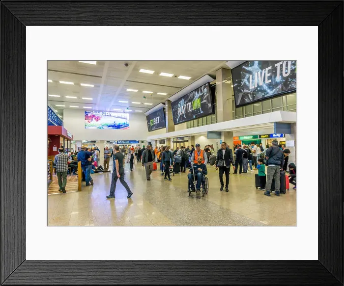 Framed Print : Malta International Airport, arrivals, Malta, Europe Framed Print : Malta International Airport, arrivals, Malta, Europe