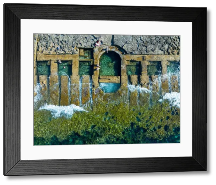 Framed Print : aerial View of the Roman Baths in Malta. Sliema Framed Print : aerial View of the Roman Baths in Malta. Sliema