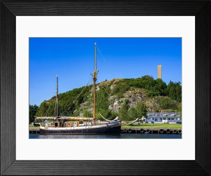 Framed Print : The ketch TS BRITTA is moored at the guest harbor in Uddevalla, Bohuslän, Västra Götaland County, Sweden Framed Print : The ketch TS BRITTA is moored at the guest harbor in Uddevalla, Bohuslän, Västra Götaland County, Sweden