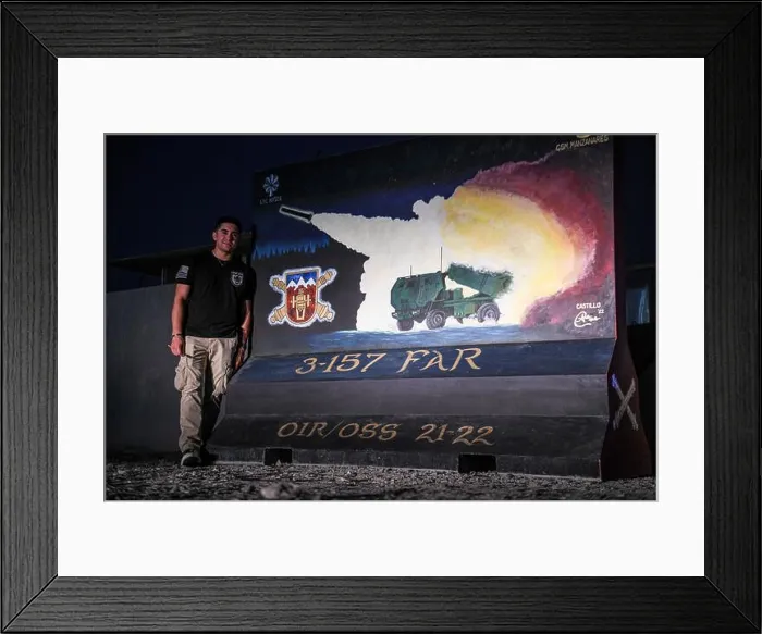 Framed Print : U.S. Army Sgt. Anthony Castillo