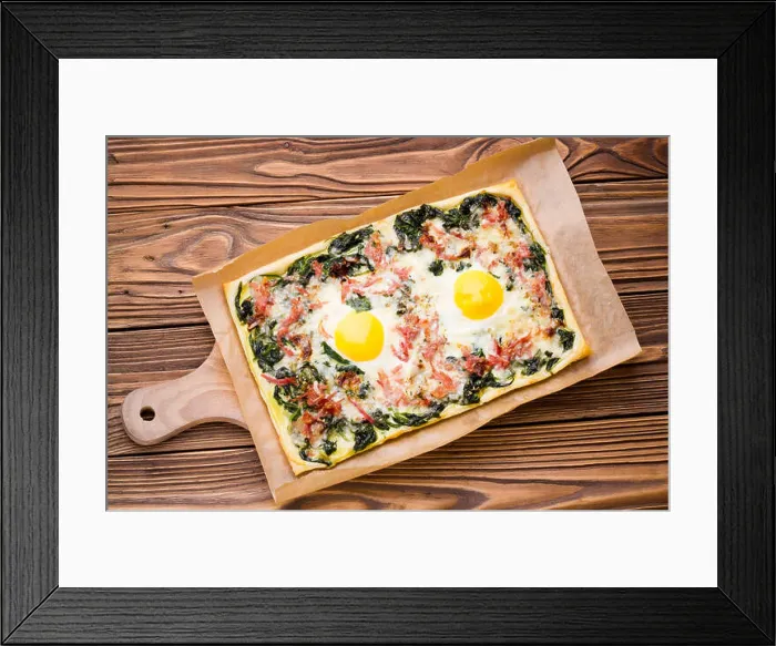 Framed Print : French puff pastry egg tart Framed Print : French puff pastry egg tart