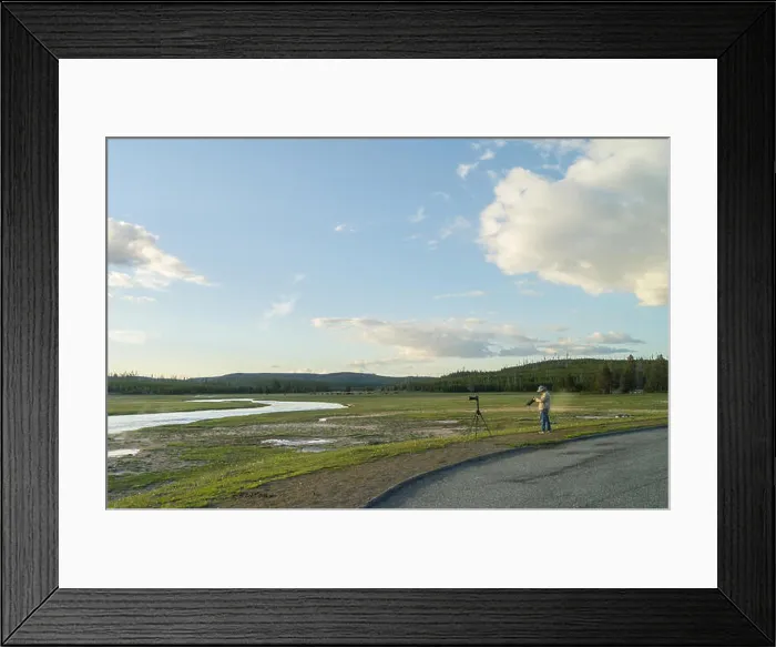 Framed Print : photographer man with cameras Framed Print : photographer man with cameras