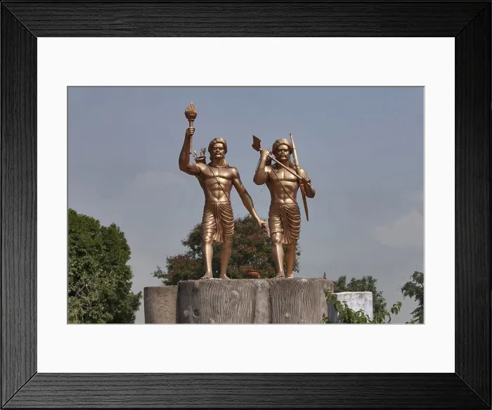 Framed Print : Statue of Nilambar and Pitambar in Tenughat, Ranchi, Jharkhand Framed Print : Statue of Nilambar and Pitambar in Tenughat, Ranchi, Jharkhand