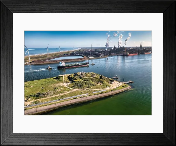 Framed Print : The Netherlands, IJmuiden. Forteiland IJmuiden Framed Print : The Netherlands, IJmuiden. Forteiland IJmuiden