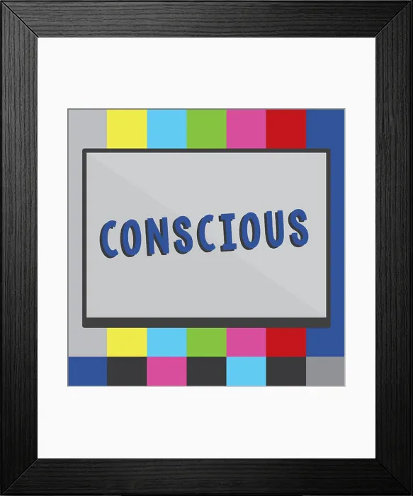 Framed Print : Word writing text Conscious Framed Print : Word writing text Conscious