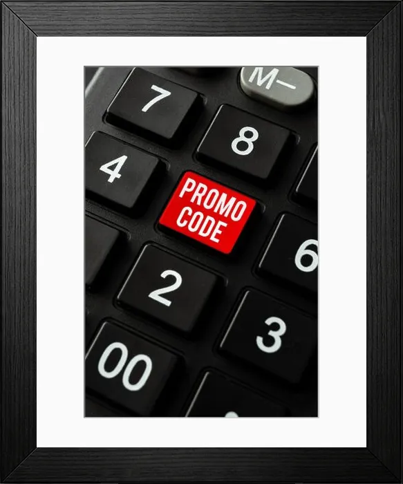 Framed Print : Writing displaying text Promo Code Framed Print : Writing displaying text Promo Code