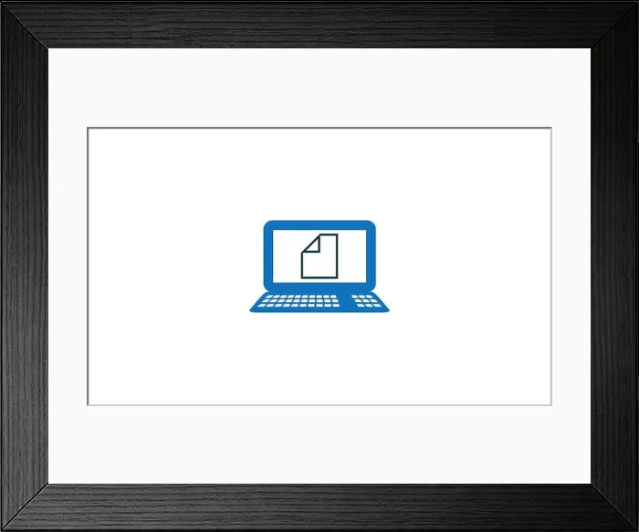 Framed Print : Online Education Computer Book logo designs template or Digital Document Icon vector template illustration Framed Print : Online Education Computer Book logo designs template or Digital Document Icon vector template illustration