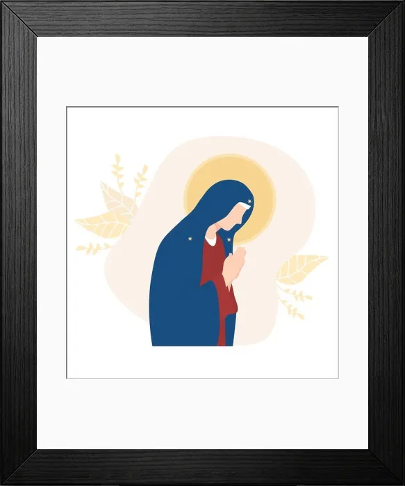 Framed Print : Most Holy Theotokos On a decorative background Framed Print : Most Holy Theotokos On a decorative background