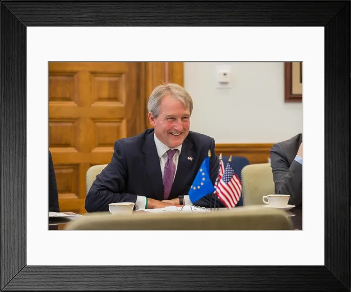 Framed Print : A meeting between U.S