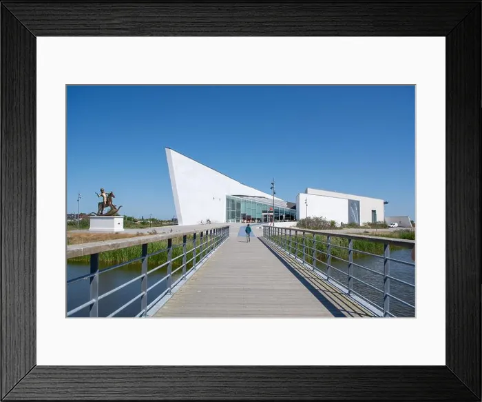 Framed Print : Sculpture park at Arken museum at Ishoj, denmark, in the evening sun - a museum for contemporary art near Copenhagen Framed Print : Sculpture park at Arken museum at Ishoj, denmark, in the evening sun - a museum for contemporary art near Copenhagen