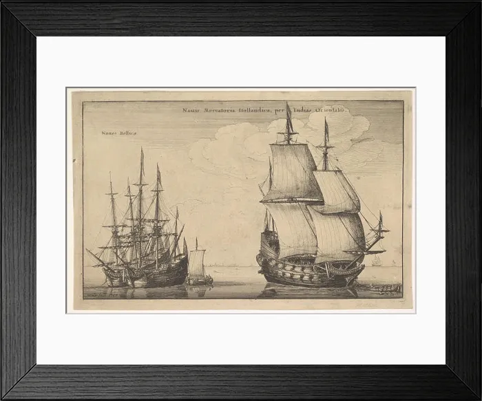 Framed Print : This nautical print titled Naues Mercatoriæ Hollandicæ per Indias Occidentales held at the Metropolitan Museum as Framed Print : This nautical print titled Naues Mercatoriæ Hollandicæ per Indias Occidentales held at the Metropolitan Museum as