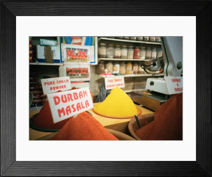 Framed Print : South Africa, Kwa Zulu Natal, Indian spice market Framed Print : South Africa, Kwa Zulu Natal, Indian spice market