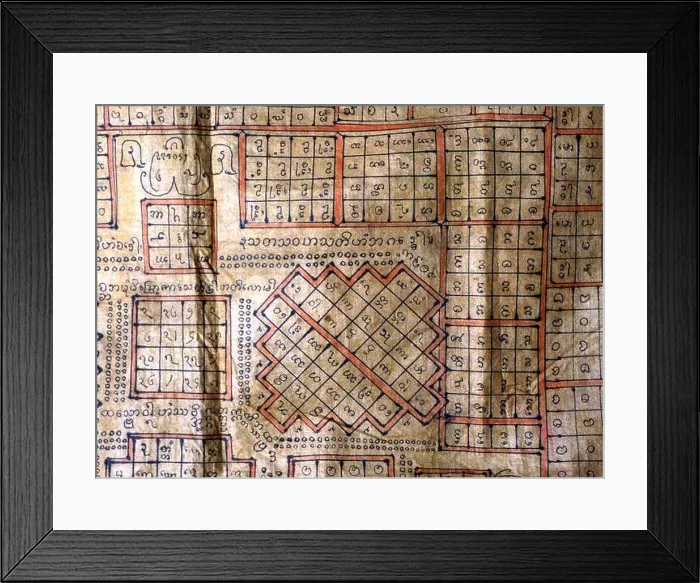 Framed Print : Amulet shirt - a Burmese Lan Na amuletic shirt Framed Print : Amulet shirt - a Burmese Lan Na amuletic shirt