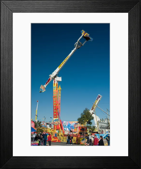Framed Print : Rides and amusements at Royal Melbourne Show, Australia