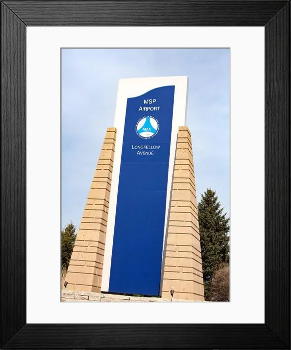 Framed Print : Creative stone marker identifying Longfellow Avenue at the Minneapolis St Framed Print : Creative stone marker identifying Longfellow Avenue at the Minneapolis St