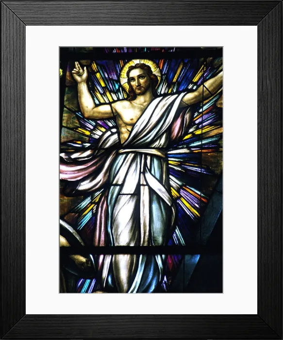 Framed Print : Stained glass window of Jesus Christ the Saviour Framed Print : Stained glass window of Jesus Christ the Saviour