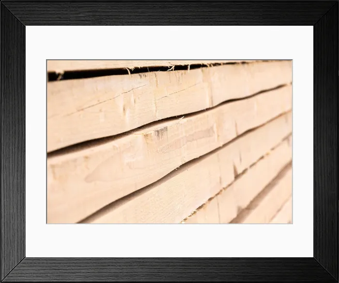 Framed Print : Stack of lumber at building site. Wood background series Framed Print : Stack of lumber at building site. Wood background series