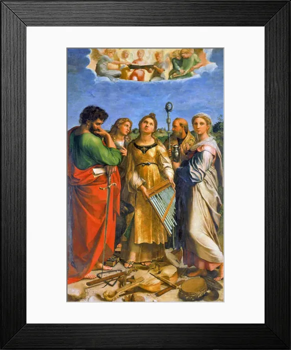 Framed Print : The Ecstasy of St. Cecilia. 1514. Cecilia Raphael Framed Print : The Ecstasy of St. Cecilia. 1514. Cecilia Raphael