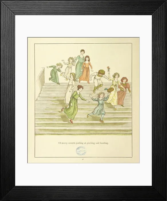 Framed Print : This image from page 50 depicts scenes from The Pied Piper of Hamelin Framed Print : This image from page 50 depicts scenes from The Pied Piper of Hamelin