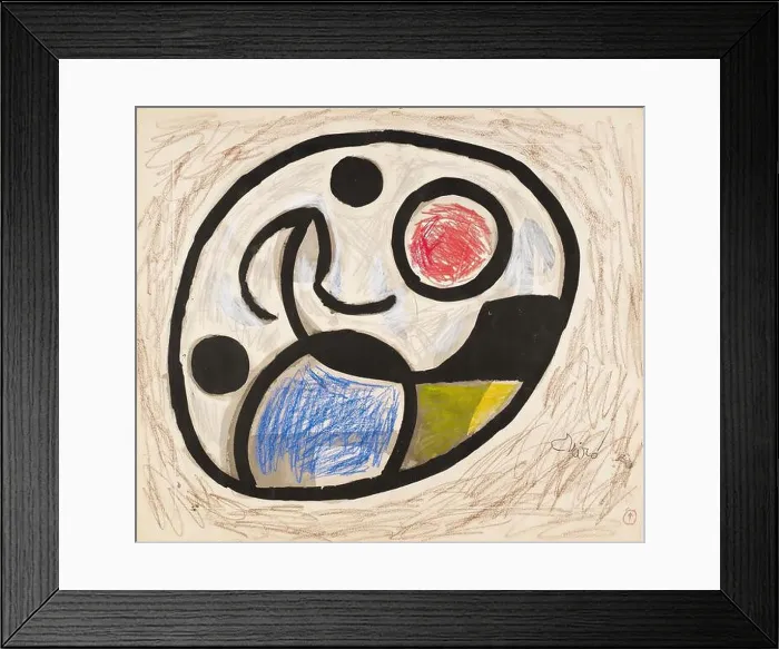 Framed Print : Joan Miro / Dibujo del proyecto para el mosaico cerámico 'Pla de l'Os' en las Ramblas de Barcelona Framed Print : Joan Miro / Dibujo del proyecto para el mosaico cerámico 'Pla de l'Os' en las Ramblas de Barcelona