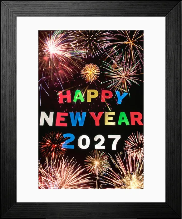 Framed Print : HAPPY NEW YEAR 2027 Framed Print : HAPPY NEW YEAR 2027