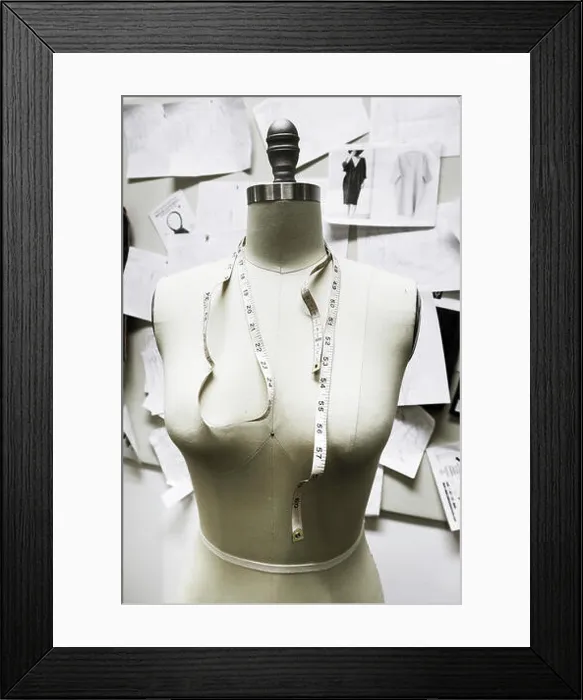 Framed Print : Dressform with Tape Measure Framed Print : Dressform with Tape Measure