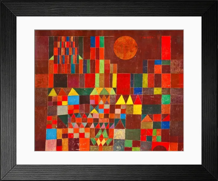 Framed Print : Paul Klee, Castle and Sun, abstract painting in oil on canvas, 1928 Framed Print : Paul Klee, Castle and Sun, abstract painting in oil on canvas, 1928
