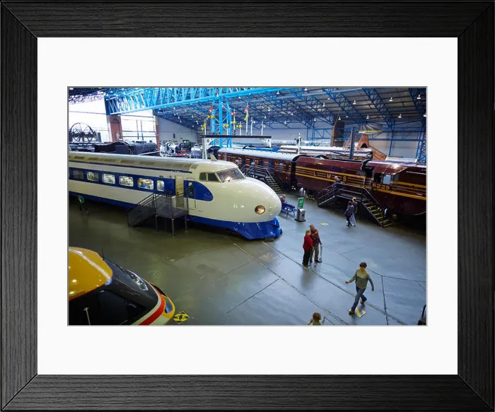 Framed Print : A Japanese 0 Series Shinkansen (No.22-141) on display in the great hall National Railway Museum in York Yorkshire UK Framed Print : A Japanese 0 Series Shinkansen (No.22-141) on display in the great hall National Railway Museum in York Yorkshire UK