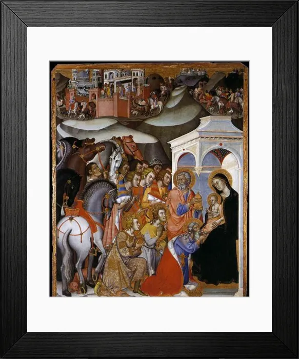 Framed Print : The Adoration of the Magi 1385-88 by Bartolo Di Fredi Framed Print : The Adoration of the Magi 1385-88 by Bartolo Di Fredi