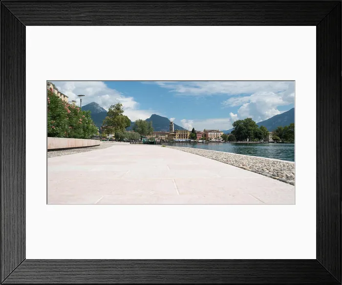 Framed Print : Riva del Garda, Italy, Panoramic view of Riva del Garda with the Clock Tower Apponale Framed Print : Riva del Garda, Italy, Panoramic view of Riva del Garda with the Clock Tower Apponale