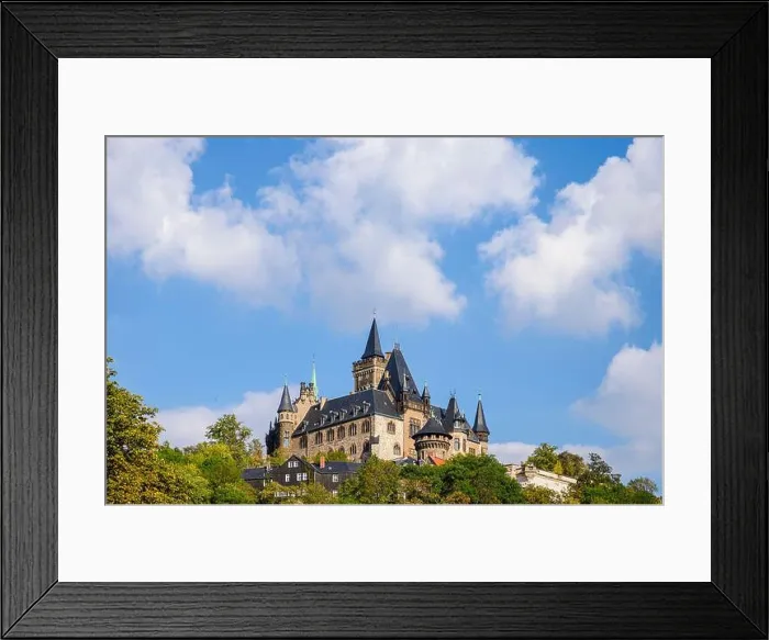 Framed Print : Schloss Wernigerode, Harz, Sachsen-Anhalt, Deutschland, Europa Framed Print : Schloss Wernigerode, Harz, Sachsen-Anhalt, Deutschland, Europa