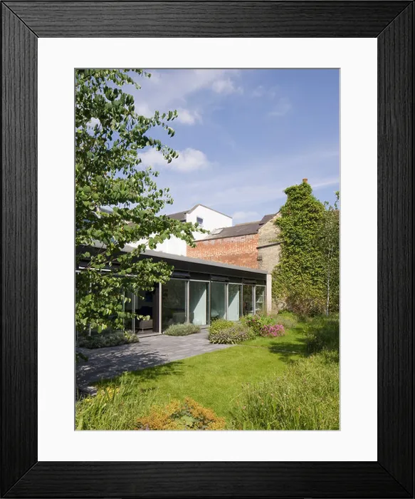 Framed Print : 3a Hampstead Lane, Duggan Morris Architects, Exterior, showing landscape garden Framed Print : 3a Hampstead Lane, Duggan Morris Architects, Exterior, showing landscape garden