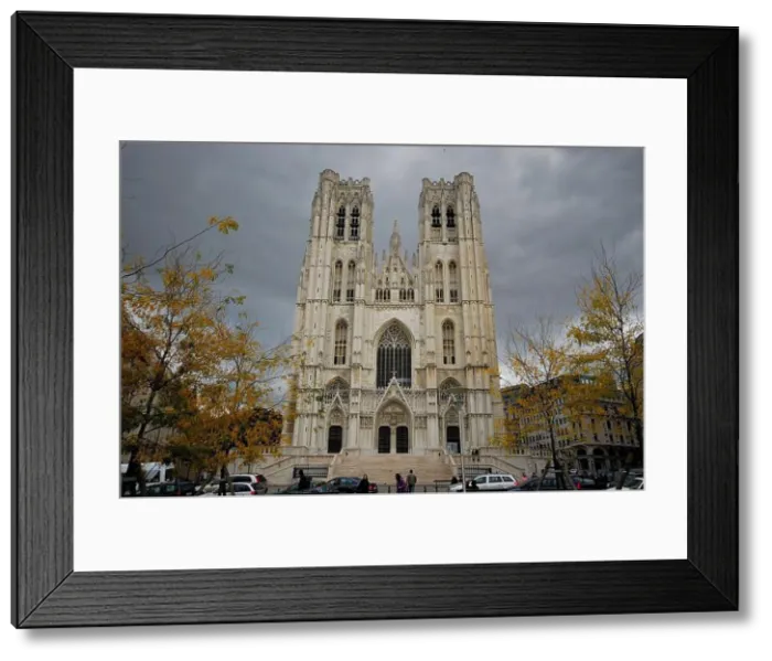 Framed Print : Cathedral of Saint Michel et Gudule, Brussels, Belgium Framed Print : Cathedral of Saint Michel et Gudule, Brussels, Belgium