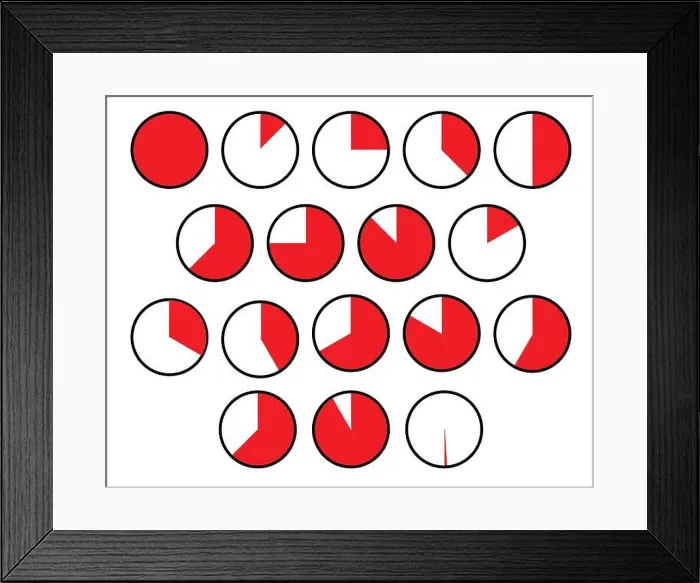 Framed Print : Pie Chart Sections Framed Print : Pie Chart Sections