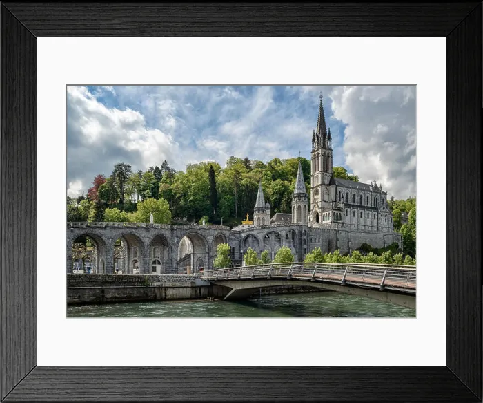 Framed Print : Notre Dame du Rosaire de Lourdes at the Sanctuary of Our Lady of Lourdes