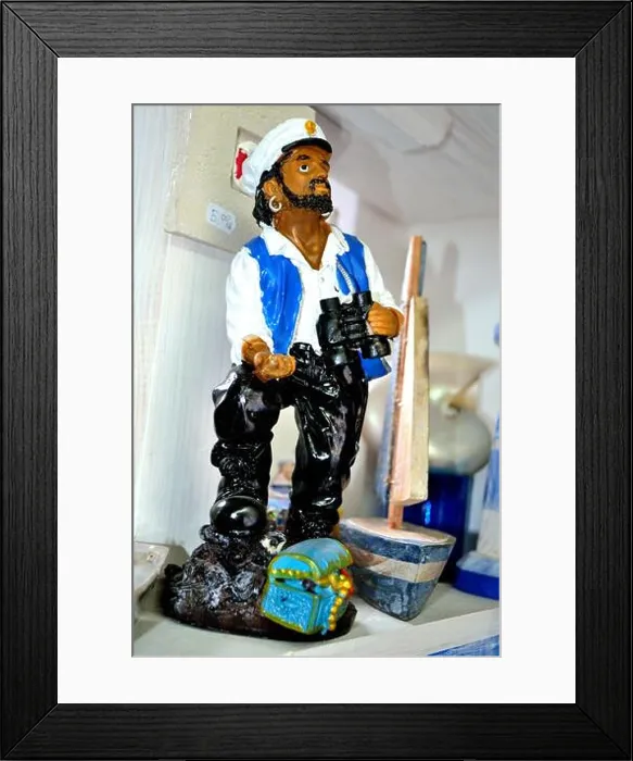 Framed Print : Selling typical pirate in NESSEBAR - Black Sea - BULGARIA Framed Print : Selling typical pirate in NESSEBAR - Black Sea - BULGARIA