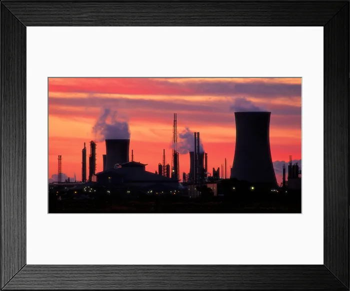 Framed Print : Industry Sunset Framed Print : Industry Sunset