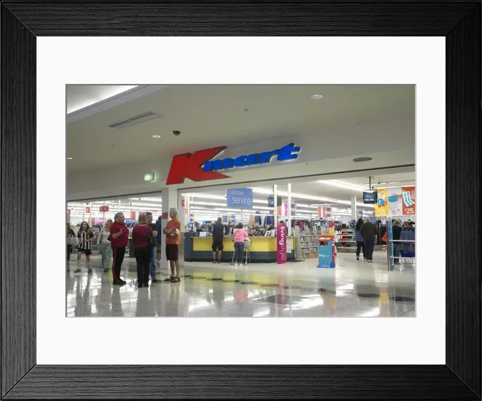 Framed Print : Kmart is a chain of household discount stores in australia and is owned by wesfarmers Framed Print : Kmart is a chain of household discount stores in australia and is owned by wesfarmers