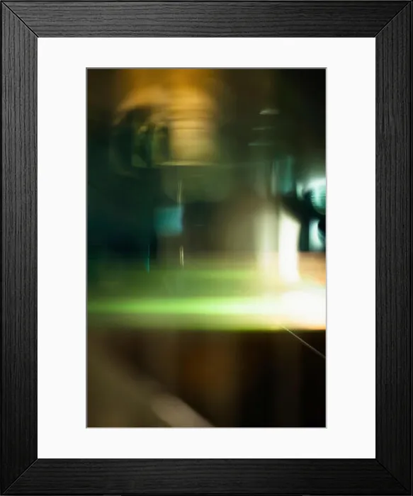 Framed Print : Abstract light trails against black background Framed Print : Abstract light trails against black background