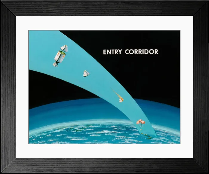 Framed Print : NASA, Apollo Spacecraft Entry Corridor, 1966 Framed Print : NASA, Apollo Spacecraft Entry Corridor, 1966