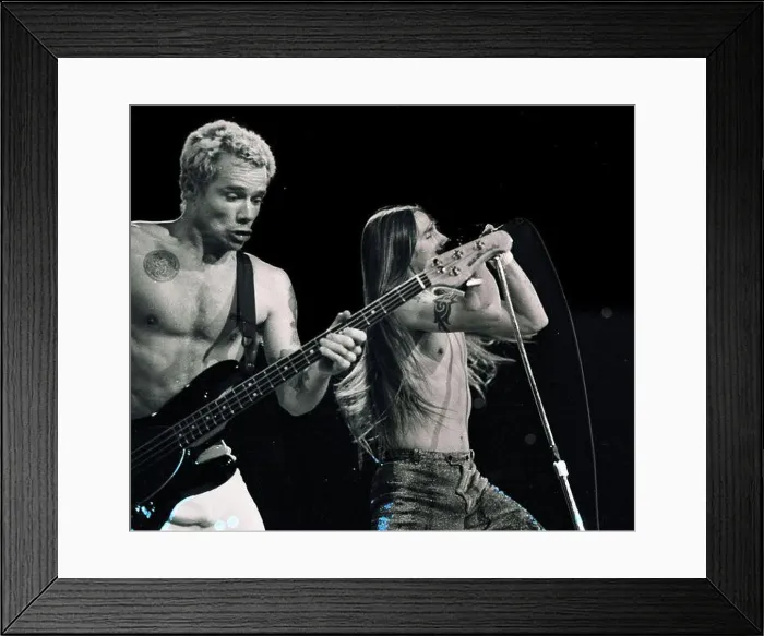 Framed Print : Red Hot Chilli Peppers Flea (left) Framed Print : Red Hot Chilli Peppers Flea (left)