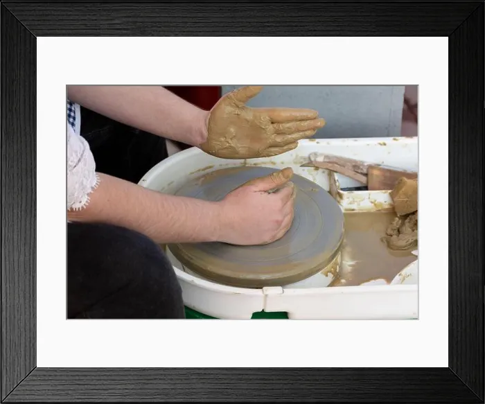 Framed Print : Making A Clay Pot Framed Print : Making A Clay Pot