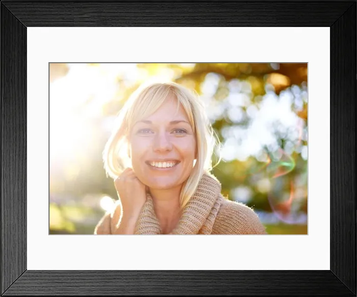 Framed Print : A smile as bright as the day. A portrait of a beautiful woman in the park Framed Print : A smile as bright as the day. A portrait of a beautiful woman in the park