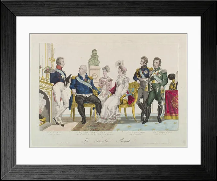 Framed Print : 354 La famille royale by Gautier Framed Print : 354 La famille royale by Gautier