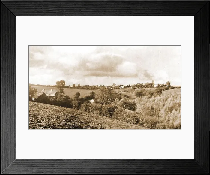 Framed Print : Images of Britain in the 1940's -- A distant view of Monkleigh, (Anciently Munckenelegh or simply Lega) Devon in 1940 Framed Print : Images of Britain in the 1940's -- A distant view of Monkleigh, (Anciently Munckenelegh or simply Lega) Devon in 1940