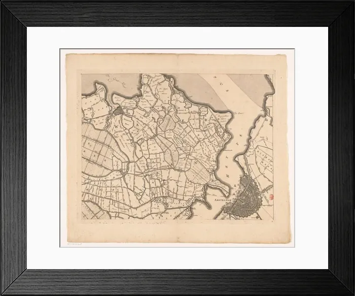 Framed Print : Kaart van Kennemerland en West-Friesland (achtste deel) Framed Print : Kaart van Kennemerland en West-Friesland (achtste deel)