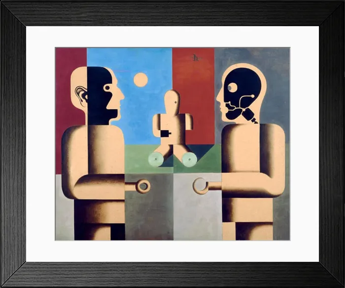 Framed Print : Hoerle Denkmal der unbekannten Prothesen 1930 Framed Print : Hoerle Denkmal der unbekannten Prothesen 1930